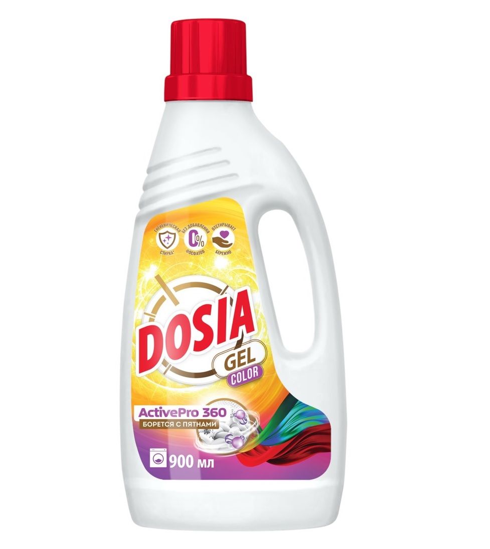 Средство для стирки Dosia Gel Color 900мл в Томске – купить по лучшей цене  509 руб. в интернет-магазине «Стройся»