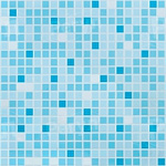 Мозаика ПВХ №72 голубой микс 480x955 мм