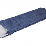 Спальный мешок с подголовником "СЛЕДОПЫТ- Forester", 200+35х75 см., до +5С, 2х слойный, цв.темно-син