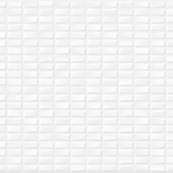 Плитка облицовочная Pudra 44*20 мозаика рельеф белый