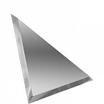 Треугольная зеркальная серебряная плитка с фацетом 10мм ТЗС1-15 150*150мм