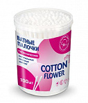 Ватные палочки в банке 100шт Cotton Flower