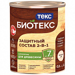 Защитный состав BIOTEKS 2-в-1 беленый дуб, 0.8л